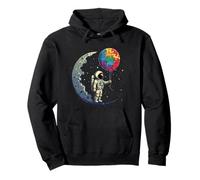 Astronauta de conciencia sobre el autismo con rompecabezas globo espacial niño niño Sudadera con Capucha