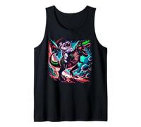 Astronauta Dinosaurio T-Rex Cosmic Space Graphic Camiseta sin Mangas