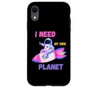 Astronauta Divertida Chica Necesito Mi Propio Planeta: Humor introvertido Carcasa para iPhone XR