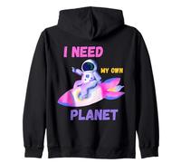 Astronauta Divertida Chica Necesito Mi Propio Planeta: Humor introvertido Sudadera con Capucha