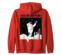 Astronauta Divertido Necesito mi Propio Planeta Humor astronómico Sudadera con Capucha