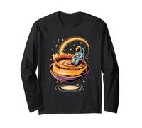 Astronauta en Crème Brûlée Galaxia Espacio Postre Arte Manga Larga