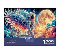 Astronauta en el Espacio 1000 Piezas Puzzle Arte de Ciencia ficción Puzzle para Adultos, Cartón Grueso - Adolecentes 12-18, Entrena La Lógica, Amantes De Puzzles 70x50cm/1000pcs