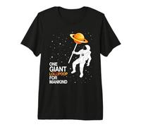 Astronauta en el Espacio Planeta piruleta Cita Divertida Camiseta Premium