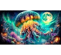 Astronauta en el Espacio Puzzle de 1000 Piezas para Juguetes Infantiles Cartón 100% Reciclado Decoración 75x50cm/1000pcs