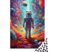 Astronauta en Flujo cósmico Paquete De Rompecabezas 1000 Piezas para Apasionados, Cartón Resistente, Decoración Mural, Regalo Familia, Diversión Fin De Semana 38x26cm/1000pcs