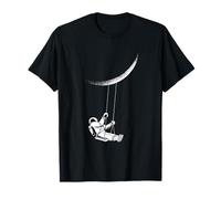Astronauta en Luna Tierra Vista Camiseta