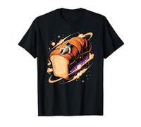Astronauta en Pan Galaxia Espacio Diseño Alimenticio Camiseta