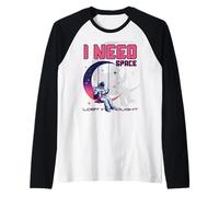 Astronauta en Swing Luna Espacio Triste Estética Vaporwave Lo-Fi Camiseta Manga Raglan