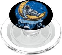 Astronauta Espacial en plátano Universo cosmonauta Divertido PopSockets PopGrip para MagSafe