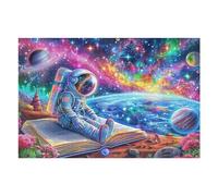 Astronauta estación Espacial Puzzle 1000 Piezas Cartón Blanco Premium para Expertos Actividad Compartir Familia Desarrollo Cognitivo Garantía Satisfacción 1000 PCS