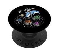 Astronauta explora el Universo con un delfín PopSockets PopGrip Adhesivo