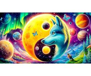 Astronauta-Floating-Over-Fantasy-Winter-Landscape Rompecabezas para Adultos: 1000 Piezas de Cartón Reciclado para Decoración 75x50cm/1000pcs