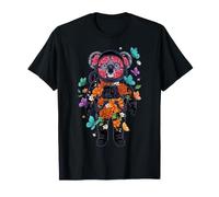 Astronauta Flor Ciencia Astronomía Espacio Exterior Galaxia Camiseta