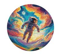 Astronauta Flota en el Espacio 120 Piezas Rompecabezas Infantil Animales Formas Especiales Universo Espacial Puzzle Niños Kinder Können Es Nicht Machen Educativo Portátil Regalo 120 PCS