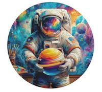 Astronauta Flota en el Espacio 195 Piezas Rompecabezas Infantil Animales Formas Especiales Universo Espacial Puzzle Niños Kinder Können Es Nicht Machen Educativo Portátil Regalo 195 PCS