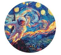Astronauta Flota en el Espacio 68 Piezas Rompecabezas Infantil Animales Formas Especiales Universo Espacial Puzzle Niños Kinder Können Es Nicht Machen Educativo Portátil Regalo 68 PCS