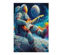 Astronauta Flota en el Espacio Puzzle 300 Piezas Hogar Decoración Elegante Universo Espacial Rompecabezas para Hombres Y Mujeres 3D DIY Creativo Aliviar Estrés Desafío Intelectual 300 PCS