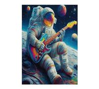 Astronauta Flota en el Espacio Puzzle 300 Piezas Hogar Decoración Elegante Universo Espacial Rompecabezas para Hombres Y Mujeres 3D DIY Creativo Aliviar Estrés Desafío Intelectual 300 PCS