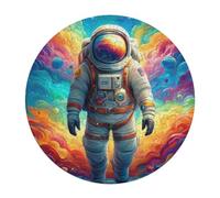 Astronauta Flota en el Espacio Puzzle 3D Cartón 120 Piezas Animales Formas Únicas Universo Espacial Puzzle Niños Kinder Können Es Nicht Machen Educativo Decoración Regalo120 PCS