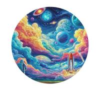 Astronauta Flota en el Espacio Puzzle 3D Cartón 120 Piezas Animales Formas Únicas Universo Espacial Puzzle Niños Kinder Können Es Nicht Machen Educativo Decoración Regalo120 PCS