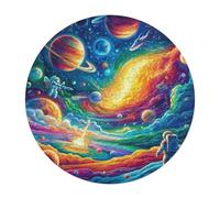 Astronauta Flota en el Espacio Puzzle 3D Cartón 120 Piezas Animales Formas Únicas Universo Espacial Puzzle Niños Kinder Können Es Nicht Machen Educativo Decoración Regalo120 PCS