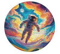 Astronauta Flota en el Espacio Puzzle 3D Cartón 68 Piezas Animales Formas Únicas Universo Espacial Puzzle Niños Kinder Können Es Nicht Machen Educativo Decoración Regalo68 PCS