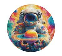 Astronauta Flota en el Espacio Puzzle Adulto 120 Piezas Animales Formas Únicas Universo Espacial Puzzle Niños para Toda La Familia Desafiante Desafío MentalAntiestrésInteracción 120 PCS
