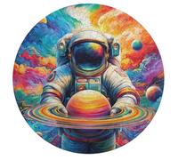 Astronauta Flota en el Espacio Puzzle Desafiante 195 Piezas Animales Formas Animalizadas Universo Espacial Puzzle Niños Imposible Infantil Desafío Mental Antiestrés Decoración 195 PCS