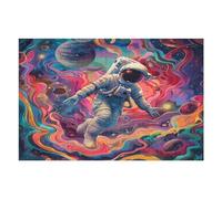 Astronauta Flota en el Espacio Puzzles 1000 Piezas Juguete Educativo 3D Rompecabezas Familiar para Toda La Familia Entretenimiento Creativo Decorativo 1000 PCS