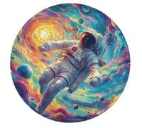 Astronauta Flota en el Espacio Rompecabezas Adulto Portátil 68 Piezas Animales Formas Especiales Universo Espacial Puzzle Niños Kinder Können Es Nicht Machen Hombres Niñas68 PCS
