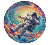 Astronauta Flota en el Espacio Rompecabezas Educativo 195 Piezas Animales Formas Irregulares Universo Espacial Puzzle Niños Familia Juego Impossible Familiar Desafío Mental Size_Name>