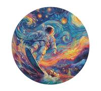 Astronauta Flota en el Espacio Rompecabezas Infantil Y Adulto 120 Piezas Diseño Animales Únicos Universo Espacial Puzzle Niños Construir Maquetas Desafío Mental Decoración 120 PCS