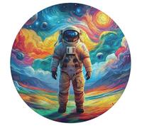 Astronauta Flota en el Espacio Rompecabezas Infantil Y Adulto 195 Piezas Animales Formas Únicas Universo Espacial Puzzle Niños Desafiante Intelectual Desafío Mental Antiestrés195 PCS