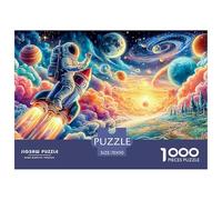 Astronauta flotando en el vórtice cósmico Colorido_3 Rompecabezas para Adultos Un Desafío Lleno De Color Y Detalle Triunfa Entre Hombres Y Mujeres A Partir De 14 Años 70x50cm/100