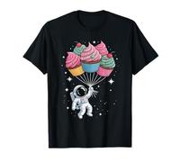 Astronauta Flotando Pastelito Globo Pastelitos Camiseta