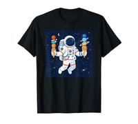 Astronauta Helado Planetas Explorador Espacial Sistema Solar Camiseta