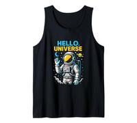 Astronauta Hello Universe Cool Mens Space Exploration Camiseta sin Mangas