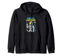 Astronauta Hello Universe Cool Mens Space Exploration Sudadera con Capucha
