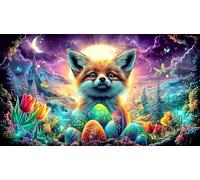 Astronauta in Colorful Paint Splatter Puzzle para Adultos de 1000 Piezas - Juego Divertido & Estimulante Papel Reciclado Idea de Regalo para casa 75x50/1000pcs