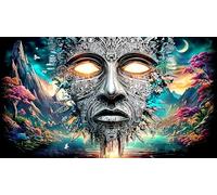 Astronauta in Colorful Space Puzzle de 1000 Piezas para Adultos - Regalo Divertido Juego Familiar Decoración de Pared & Regalo edugatoivo 38x26/1000pcs