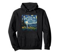 Astronauta inspirado en Van Gogh Dream Cosmic Outer Space Voyager Sudadera con Capucha