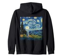 Astronauta inspirado en Van Gogh Dream Cosmic Outer Space Voyager Sudadera con Capucha