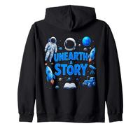 Astronauta Leyendo un Libro Programa Desenterrar una Sudadera con Capucha