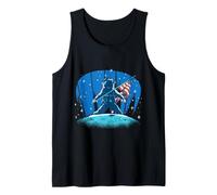 Astronauta Luna Landing Independence Day 4 Julio Bandera de Estados Unidos Camiseta sin Mangas