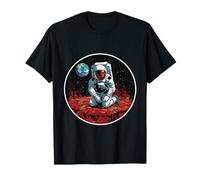 Astronauta Marte Semillas Cultivan Espacio Humano Futurista Planeta Camiseta