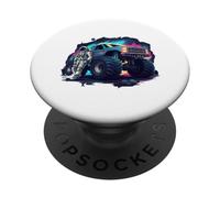 Astronauta Monster Truck PopSockets PopGrip Adhesivo