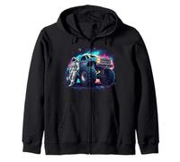 Astronauta Monster Truck Sudadera con Capucha