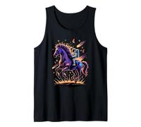 Astronauta Monta Caballo Espacio Galaxia Cometas Animal Camiseta sin Mangas