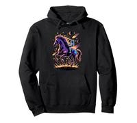 Astronauta Monta Caballo Espacio Galaxia Cometas Animal Sudadera con Capucha